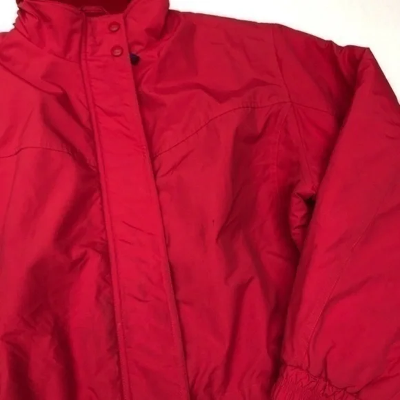 L.L.Bean quilted lined parka coat women’s L coral - Picture 5 of 8